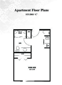 Apartment Floor Plans STUDIO ‘C’ 319 Sq. Ft. LINEN