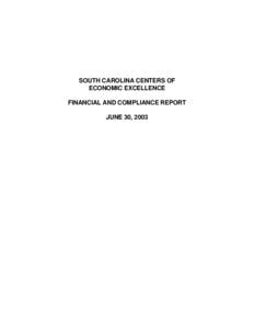 Medical University of South Carolina / University of South Carolina System / Financial statement / Clemson University / Certified Public Accountant / South Carolina / Oak Ridge Associated Universities / Association of Public and Land-Grant Universities