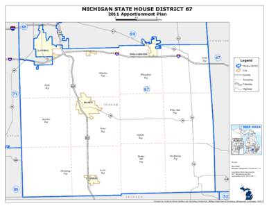 MICHIGAN STATE HOUSE DISTRICTApportionment Plan 0 496