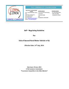 Law / Consumer protection / Used car / Consumer council of Fiji / Commerce Commission / Advertising / Misleading or deceptive conduct / Warranty / Vehicle registration plate / Consumer protection law / Fraud / Business