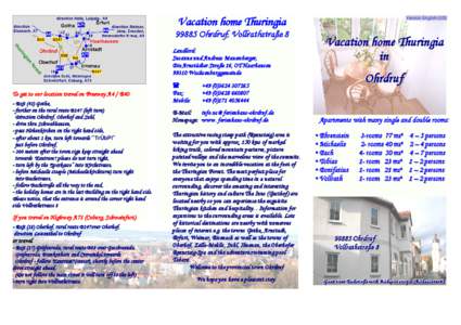 vacation home thuringia - holiday apartments - house prospectus