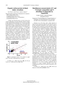 2450  Goldschmidt2013 Conference Abstracts Organic carbon proxies in black shales: strontium