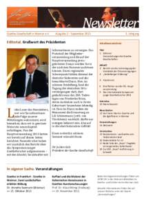   Goethe-­‐Gesellschaft	
  in	
  Weimar	
  e.V.	
   	
     Ausgabe	
  2	
  –	
  September	
  2013	
  