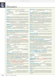 Glossaire accéléromètre : dispositif de mesure de l’accélération. actinides : radioéléments naturels et/ou artificiels de numéro atomique (nombre de protons du noyau) compris entre 89 (actinium) et 103 (lawrenc