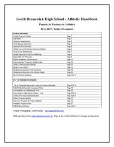 Middle States Commission on Secondary Schools / South Brunswick High School / South Brunswick /  New Jersey / Student athlete / Lower Dauphin High School / Quaker Valley High School