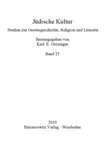 Microsoft Word - Zamenhof_Harrassowitz_J.dische Kultur23_Titelei.doc