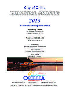 City of Orillia  MUNICIPAL PROFILE