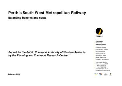 Perth’s South West Metropolitan Railway