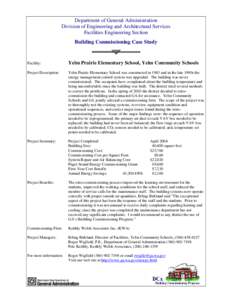 Variable air volume / New-construction building commissioning / Technology / Washington / Engineering / Heating /  ventilating /  and air conditioning / Yelm School District / Yelm /  Washington