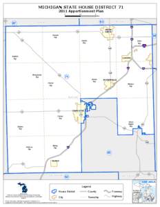 MICHIGAN STATE HOUSE DISTRICT[removed]Apportionment Plan 0 66