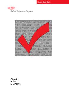 Design Check Chart  d DuPont Engineering Polymers