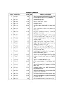 PLANNING COMMISSION S.No. Symbol No.  Price