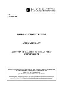 Calcium compounds / Food science / Health sciences / Self-care / Calcium / Chewing gum / Dietary Reference Intake / Food Standards Australia New Zealand / Salt / Chemistry / Matter / Health