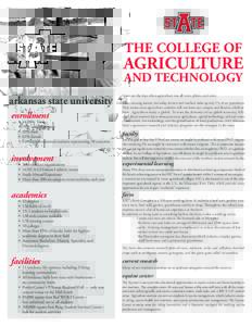 THE COLLEGE OF  AGRICULTURE AND TECHNOLOGY  arkansas state university