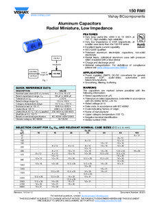 Physics / Equivalent series resistance / Vishay Intertechnology / Electrolytic capacitor / Dissipation factor / Capacitors / Electrical engineering / Electromagnetism