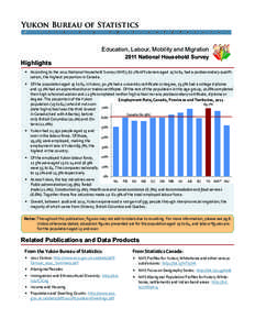 Yukon Bureau of Statistics 2 ÷  9