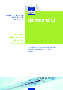 FORAS FEASA AR AN AONTAS EORPACH Sláinte phoiblí