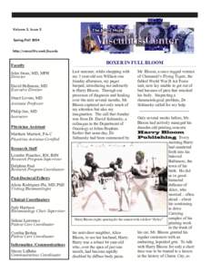 Volume 3, Issue 2 Spring/Fall 2004 http://vasculitis.med.jhu.edu Faculty John Stone, MD, MPH