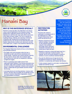 Hanalei Bay[removed]Targeted Watersheds Grant Projects summaries