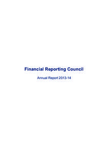 Financial Reporting Council Annual Report[removed]