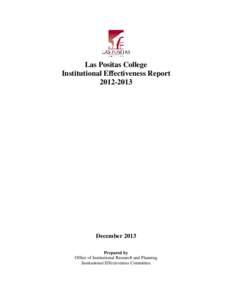 Las Positas College   Institutional Effectiveness Report[removed]