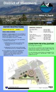 District of Invermere  Volume 3 / Issue 2 914—8th Avenue Phone: [removed]Fax: [removed]