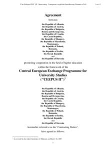 Central European Exchange Program for University Studies / Higher education / Arbitral tribunal