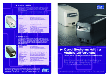 ISO standards / Ubiquitous computing / Star Micronics Co. /  Ltd / Card reader / Smart card / Credit card / Magnetic stripe card / Punched card input/output / ID card printer / Technology / Computing / Computer hardware