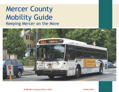 Mercer County Mobility Guide Keeping Mercer on the Move  Publication of Greater Mercer TMA