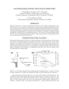 MULTIPLEXABLE KINETIC INDUCTANCE DETECTORS J. Zmuidzinas, B. Mazin, and A. Vayonakis Division of Physics, Mathematics, and Astronomy California Institute of Technology, 320–47, Pasadena, CA[removed]P. Day and H. G. LeDuc