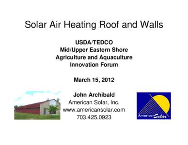 Microsoft PowerPoint - USDA TEDCO Session solar re-roofppt