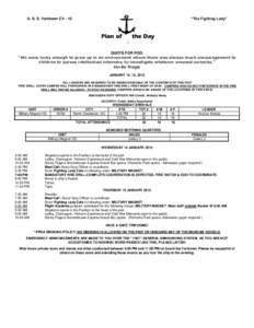 “The Fighting Lady”  U. S. S. Yorktown CV - 10 Plan of