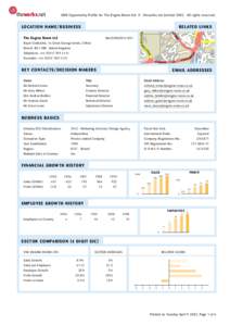 theworkx.net  SME Opportunity Profile for The Engine Room Ltd © theworkx.net Limited[removed]All rights reserved. LO C ATI O N NAME/ B U S I N E S S