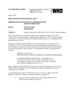 Employment compensation / Minimum wage / 75th United States Congress / Child labor in the United States / Fair Labor Standards Act / Macroeconomics / Overtime / Hours of service / Interstate Highway System / Transport / Land transport / Road transport