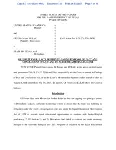 League of United Latin American Citizens / American GI Forum / English as a foreign or second language / Bilingual education / Federal Rules of Civil Procedure / No Child Left Behind Act / Appeal / Education / Linguistic rights / Law