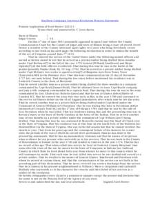 Southern Campaign American Revolution Pension Statements Pension Application of Farel Hester: S32315 Transcribed and annotated by C. Leon Harris State of Illinois } Edgar County