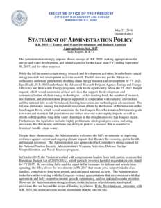 Statement of Administration Policy