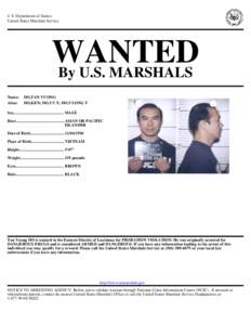 Wanted by the US Marshals - Tan Vuong Do