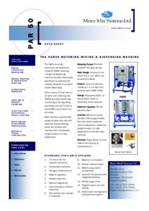 Fluid dynamics / Plastics / Polyurethanes / Mixing / Pump / Static mixer / Epoxy / Chemical engineering / Resin dispensing / Adhesives / Chemistry / Manufacturing