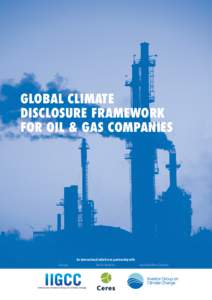 Global Climate Disclosure Framework for Oil & Gas Companies Europe