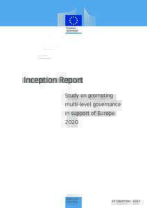 Inception Report Study on promoting multi-level governance in support of Europe 2020