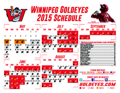 Winnipeg Goldeyes 2015 Schedule 3 10