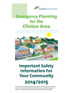 Emergency Planning for the Clinton Area  Important Safety