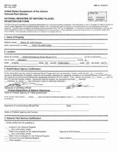 NATIONAL REGISTER FORMS TEMPLATE