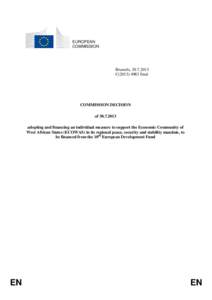 International trade / Cotonou / Cotonou Agreement / Economic Community of West African States / European Union / European Development Fund / African /  Caribbean and Pacific Group of States / United Nations General Assembly observers / United Nations / International relations