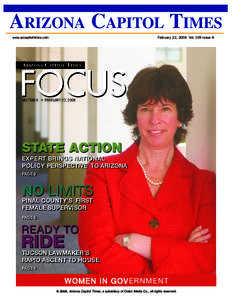 ARIZONA CAPITOL TIMES www.azcapitoltimes.com February 22, 2008 Vol. 109 Issue 8  A RIZONA C APITOL T IMES