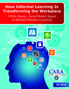 How Informal Learning Is Transforming the Workplace A Pulse Survey - Social Media’s Impact on Informal Workplace Learning  Q4 2010