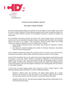 New England Association of Schools and Colleges / Council for Interior Design Accreditation / Boston Architectural College / Accreditation / Harrington College of Design / Commission on Accreditation for Law Enforcement Agencies / Evaluation / Quality assurance / Quality management