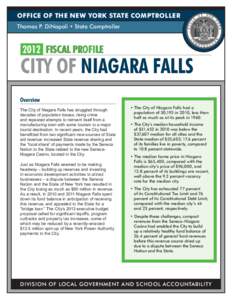 Niagara Falls /  Ontario / The Niagara / New York state public-benefit corporations / Niagara Falls / Buffalo /  New York / Seneca people / Comptroller / Seneca Niagara Casino & Hotel / Fallsville Splash Park / New York / Buffalo – Niagara Falls metropolitan area / Niagara Falls /  New York