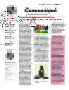 VOLUME 40  ISSUE 2 SUMMER 2015 Communiqué The Communal Studies Association Newsletter